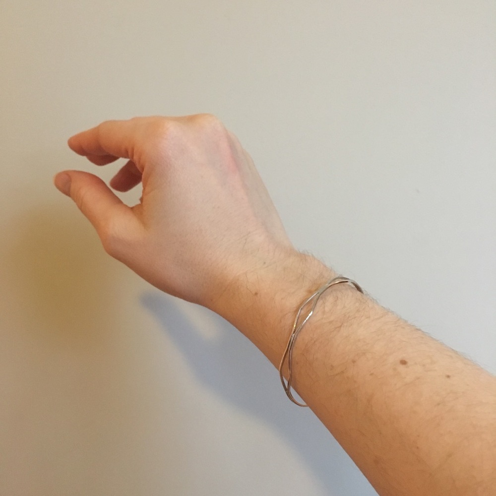 Silver Modern Bracelet